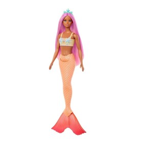 BAMBOLA BARBIE DREAMTOPIA SIRENA CAPELLI ROSA E CODA ARANCIO MATTEL HRR02 HRR05