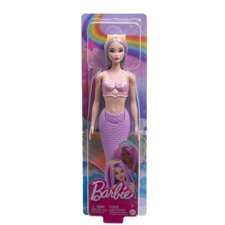BAMBOLA BARBIE DREAMTOPIA SIRENA CAPELLI LILLA E CODA LILLA ROSA MATTEL HRR02