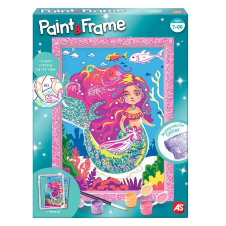 SET PITTURA PAINT E FRAME CON MITICA SIRENA AS 41018