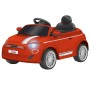 AUTO ELETTRICA PER BAMBINI FIAT 500 ROSSA R/C 12V, ING.MP3, MICROSD E USB, LUCI LED GLOBO 421