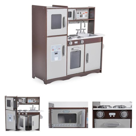 CUCINA IN LEGNO SMART CON LAVELLO, FORNO E TANTO ALTRO MONI TRADE 7266