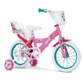 BICICLETTA PER BAMBINI 14" DISNEY MINNIE CON 2 FRENI E CESTINO HUFFY 120145110
