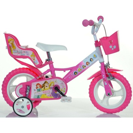 BICICLETTA PER BAMBINI 12" DISNEY PRINCESS DINO BIKES 124RLPSS