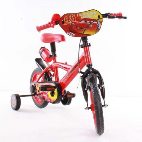 BICICLETTA PER BAMBINI 12" DISNEY CARS CON PARAFANGHI E BORRACCIA LUBEX 34584