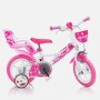 BICICLETTA PER BAMBINI 12" CUORE BIANCA LITTLE HEART DINO BIKES 124RLN05LH