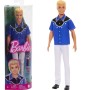 BAMBOLA KEN FASHIONISTAS DI BARBIE BIONDO E CAMICIA BLU MATTEL HRH25
