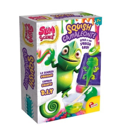 SQUISH CAMALEONTE POCKET CREA IL TUO SQUISH SLUMI SCIENCE LISCIANI 110971