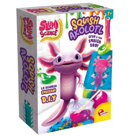SQUISH AXOLOTL POCKET CREA IL TUO SQUISH SLUMI SCIENCE LISCIANI 110322