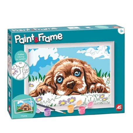 SET PITTURA PAINT E FRAME CON CUCCIOLO AMOREVOLE AS 41012