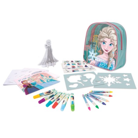 ZAINO DISNEY FROZEN CON SET DA DISEGNO E ACCESSORI FROZEN AS 1023-68102