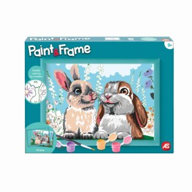 SET PITTURA PAINT E FRAME CON CONIGLIETTI CARINI AS 41011