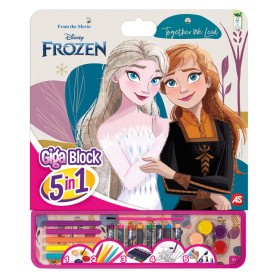 SET DA DISEGNO DISNEY FROZEN 5 IN 1 CON ACCESSORI FROZEN AS 1023-62750