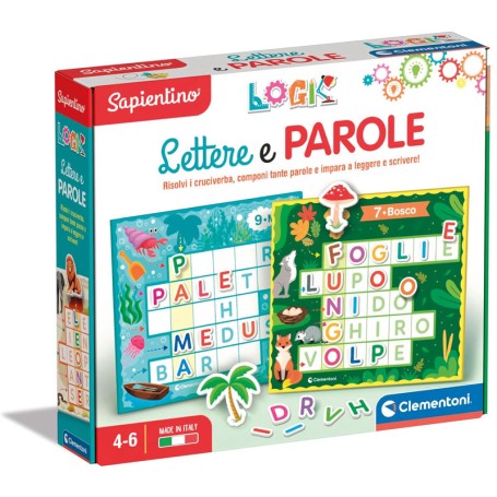 SAPIENTINO LOGIC LETTERE E PAROLE GIOCO EDUCATIVO CLEMENTONI 16464