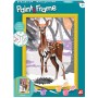 SET PITTURA PAINT E FRAME CON CERVO SULLA NEVE AS 41014