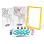 SET PITTURA PAINT E FRAME CON CERVO SULLA NEVE AS 41014