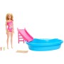 PLAYSET BARBIE PISCINA CON BAMBOLA BARBIE E ACCESSORI MATTEL HRJ74