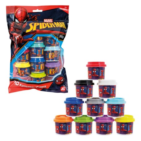 PLASTILINA MARVEL SPIDERMAN 10 VASETTI SPIDERMAN AS 1045-03599