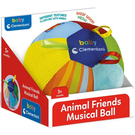 PALLA MUSICALE AMICI ANIMALI BABY CLEMENTONI 17464