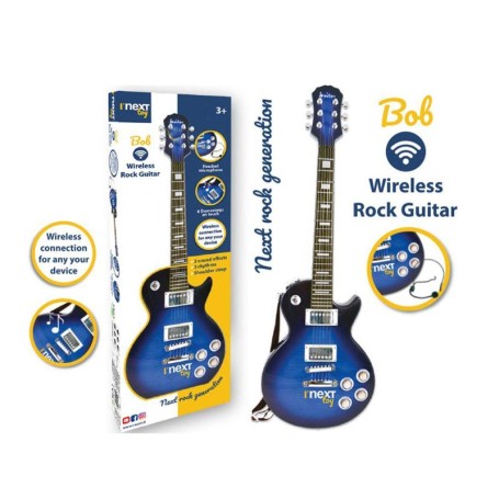 CHITARRA ROCK ELETTRICA BOB WIRELESS CON MICROFONO AD ARCHETTO MEME MUSIC NXT51169