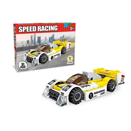 AUTO DA RACING COSTRUZIONI CLICK CLACK DA 51 PEZZI TEOREMA 68559
