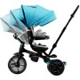 TRICICLO PRIME AZZURRO EVOLUTIVO, SEDUTA REVERSIBILE, RECLINABILE CON RUOTE EVA QPLAY 100.00
