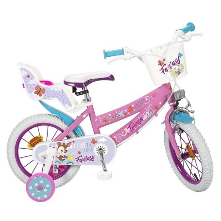 BICICLETTA PER BAMBINI 16" FANTASY WALK CON 2 FRENI E CESTINO TOIMSA 16227