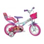 BICICLETTA PER BAMBINI 12" BARBIE FOTOGRAFIA DINO 612GLBAF