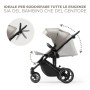 TRIO PRIME 2 SHADOW GRIGIO 3 IN 1 CON BORSA, FASCIATOIO, ZANZARIERA E MATERASSINO PER NAVICELLA KINDERCRAFT 21768