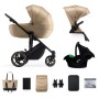 TRIO PRIME 2 SANDROSE BEIGE 3 IN 1 CON BORSA, FASCIATOIO, ZANZARIERA E MATERASSINO PER NAVICELLA KINDERCRAFT 21775