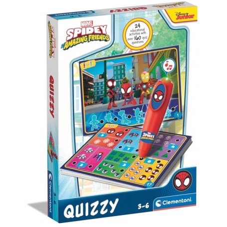 SAPIENTINO MARVEL SPIDEY CON PENNA INTERATTIVA QUIZZY MARVEL CLEMENTONI 16805