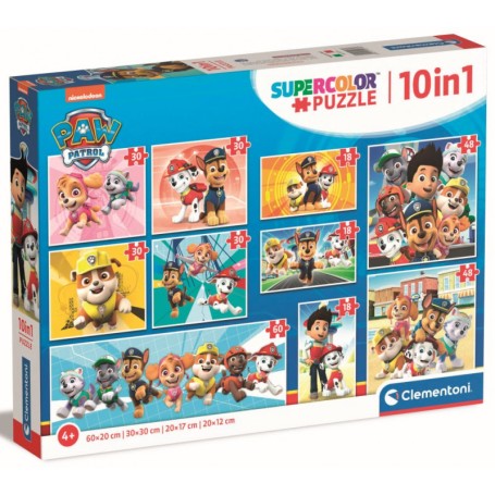 PUZZLE 10 IN 1 PAW PATROL CLEMENTONI 20270