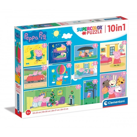 PUZZLE 10 IN 1 PEPPA PIG CLEMENTONI 2027