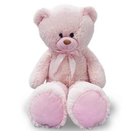 PELUCHE ORSO CLEO XXL 96 CM ROSA CON FIOCCO ODG 875
