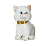 PELUCHE GATTO 25 CM CON COLLARE BIANCO DECAR 25266