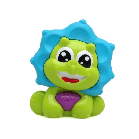 MASSAGGIAGENGIVE MUSICALE DINOSAURO VERDE E BLU KIOKIDS 04110