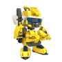 COSTRUZIONI HEROES BRICKS YELLOW CAR SOLDIER NICE 78108