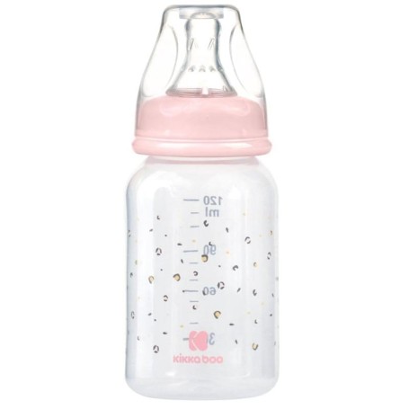 BIBERON ANTICOLICA 120 ML SAVANA ROSA KIKKABOO 31302020123