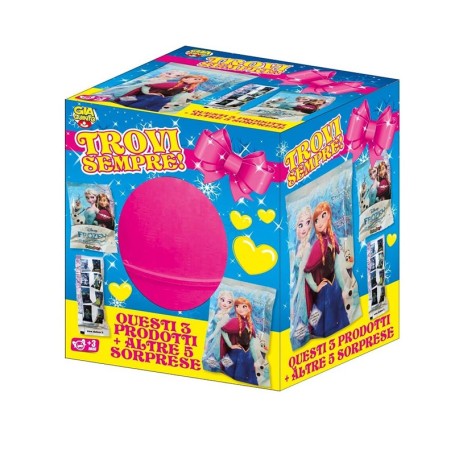 UOVO DI PASQUA DISNEY FROZEN CON 9 SORPRESE GIAQUINTO GVC 9914