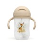 TAZZA DI APPRENDIMENTO STEP 3 CON CANNUCCIA IN SILICONE 300 ML CERBIATTO TORTORA KIOKIDS 04262