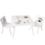 TAVOLO IN LEGNO PER BAMBINI CON 2 SEDIE ODG 027