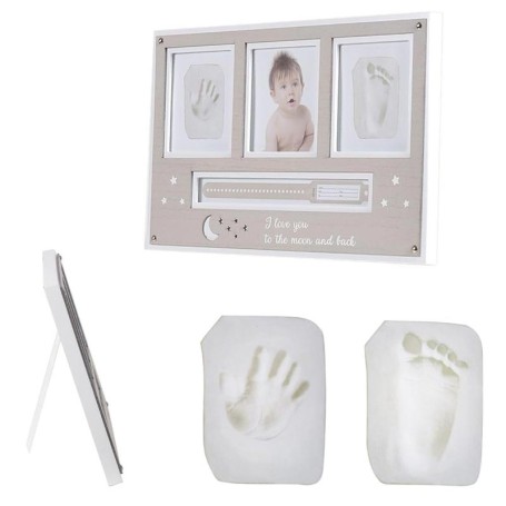 SET PER IMPRONTA PIEDE E MANI CON CORNICE PER FOTO MONI TRADE 6617