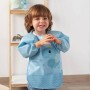BAVAGLINO IMPERMEABILE CON MANICHE DINOSAURO AZZURRO KIOKIDS 03603