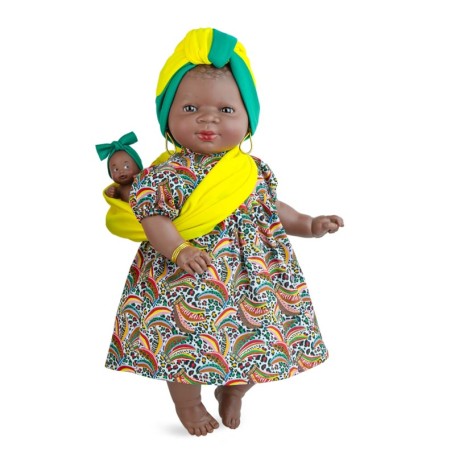 BAMBOLA KENIA FRUITS 45 CM MARINA & PAU 2032