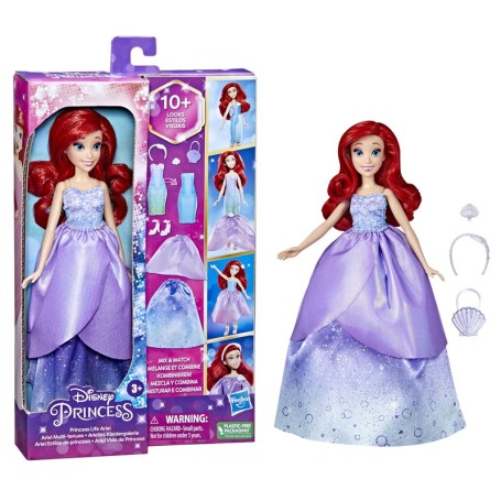 BAMBOLA DISNEY PRINCESS 30 CM ARIEL CON ACCESSORI LA SIRENETTA HASBRO F4624