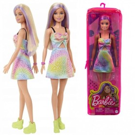 BAMBOLA BARBIE FASHIONISTAS 30 CM VESTITO COLORATO BIONDA MATTEL HBV22 GRB55