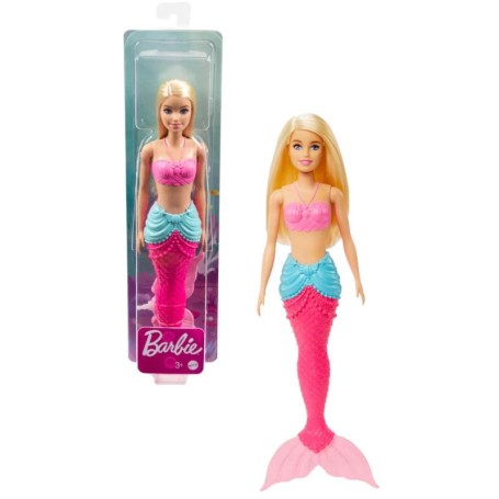 BAMBOLA BARBIE DREAMTOPIA 30 CM SIRENA CAPELLI BIONDI MATTEL HGR04 HGR05