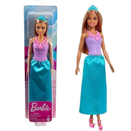 BAMBOLA BARBIE DREAMTOPIA 30 CM PRINCIPESSA CASTANA LILLA CELESTE MATTEL HGR00 HGR03 OFF