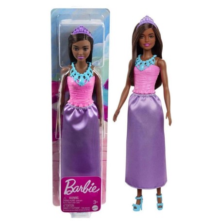 BAMBOLA BARBIE DREAMTOPIA 30 CM PRINCIPESSA BRUNA ROSA VIOLA MATTEL HGR00 HGR02 OFF