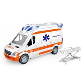 VEICOLO AMBULANZA PLAY CITY CON PORTE APRIBILI LUCI E SUONI TEOREMA 68655