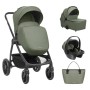TRIO MODENA ARMY GREEN PASSEGGINO, NAVICELLA, OVETTO, ACCESSORI E BORSA KIKKA BOO 31001010226